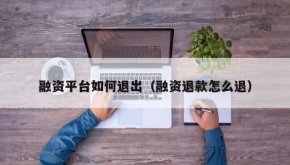 融资平台如何退出（融资退款怎么退）