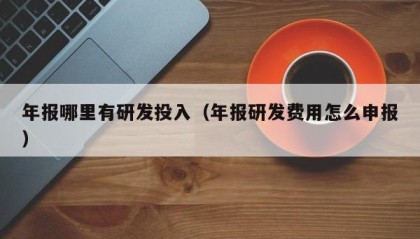 年报哪里有研发投入（年报研发费用怎么申报）
