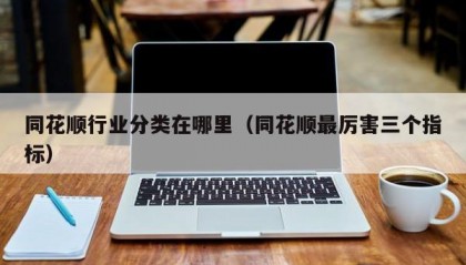 同花顺行业分类在哪里（同花顺最厉害三个指标）