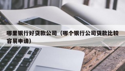 哪里银行好贷款公司（哪个银行公司贷款比较容易申请）